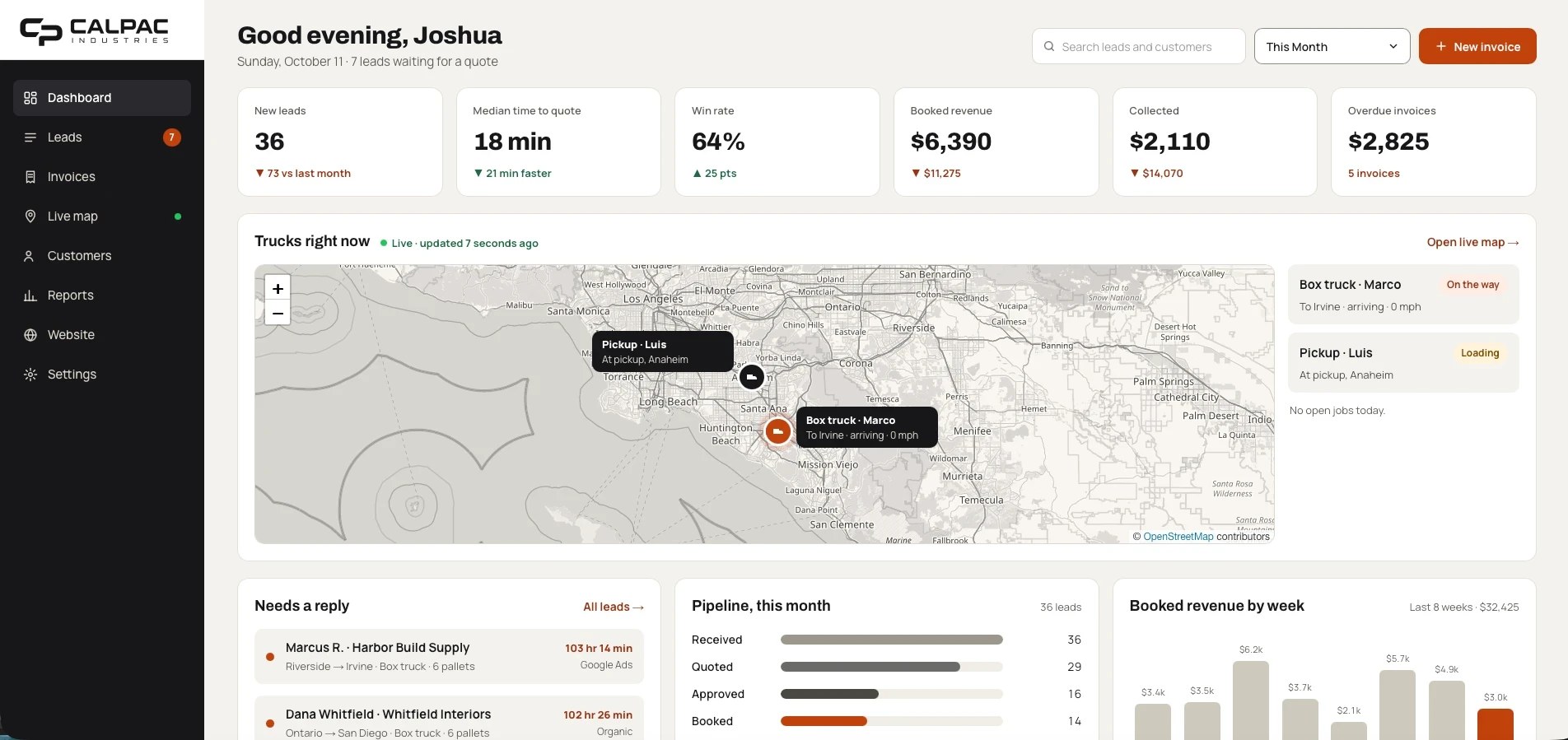CalPac — operations app