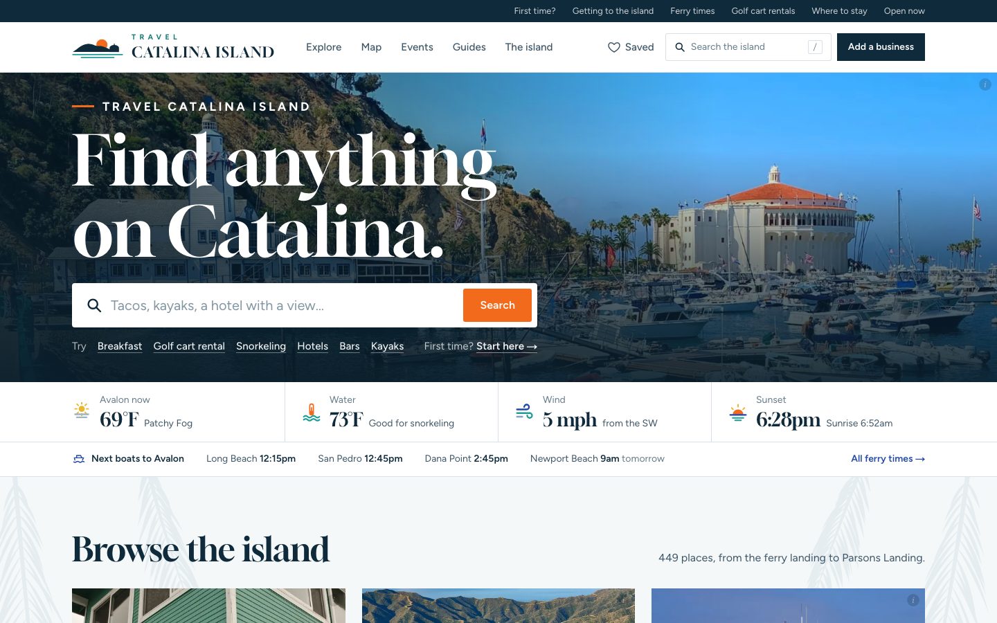Travel Catalina Island